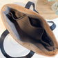 Carry Courage ADVOCATE zippered tote in coal black with structured handles and secure top zipper