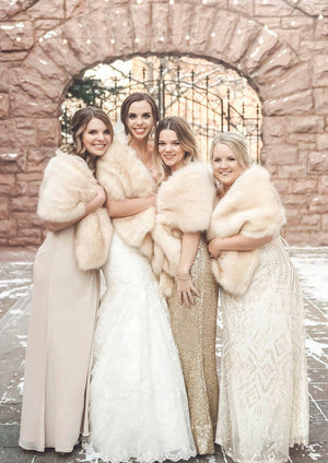 Champagne Fur Shawl (Lilian Cha03)
