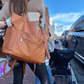 The Lillian Diaper Bag - Cognac