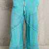 POL Elastic Waistband Wide Leg Pants with Drawstring - AQUA GREEN