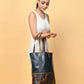 Green Women's Leather Tote