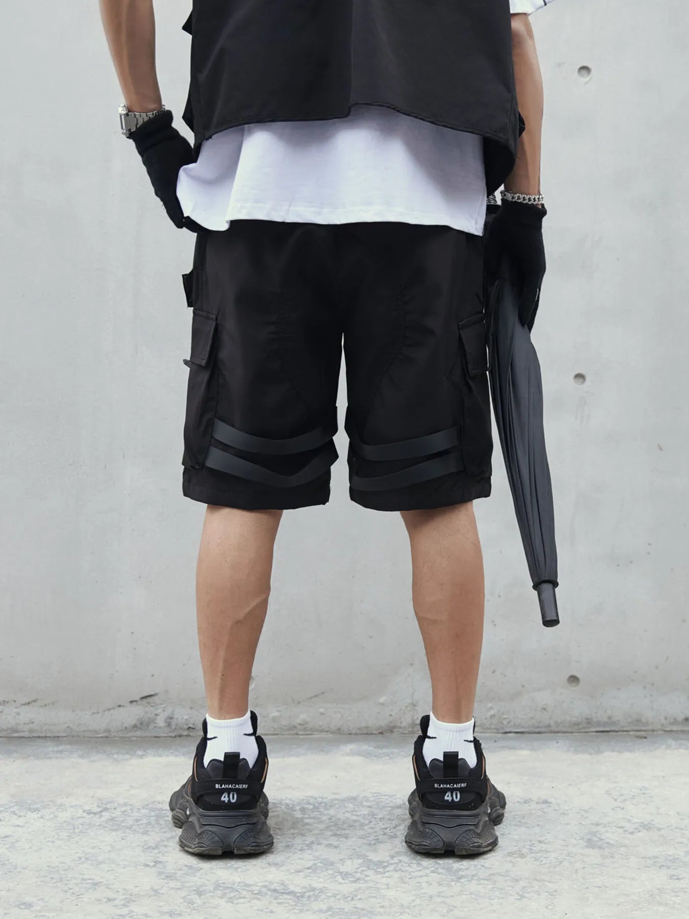 Men's Plus Size Multi-Pocket Tactical Cargo Shorts - Farnelli