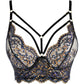 Sheer Lace Longline Plunge Bra Axami Sensations-2