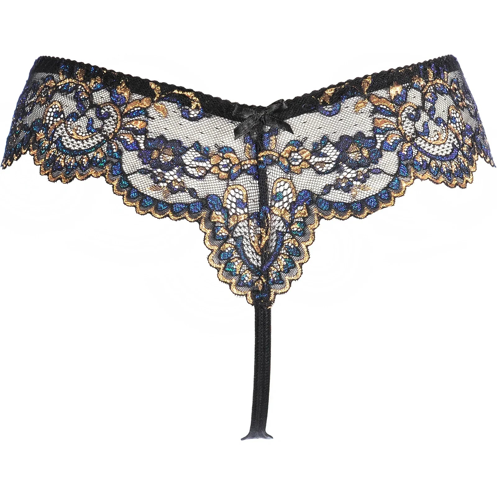 Axami Sensations Sheer Lace Thong Panty-3