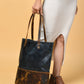 Blue Women's Leather Tote
