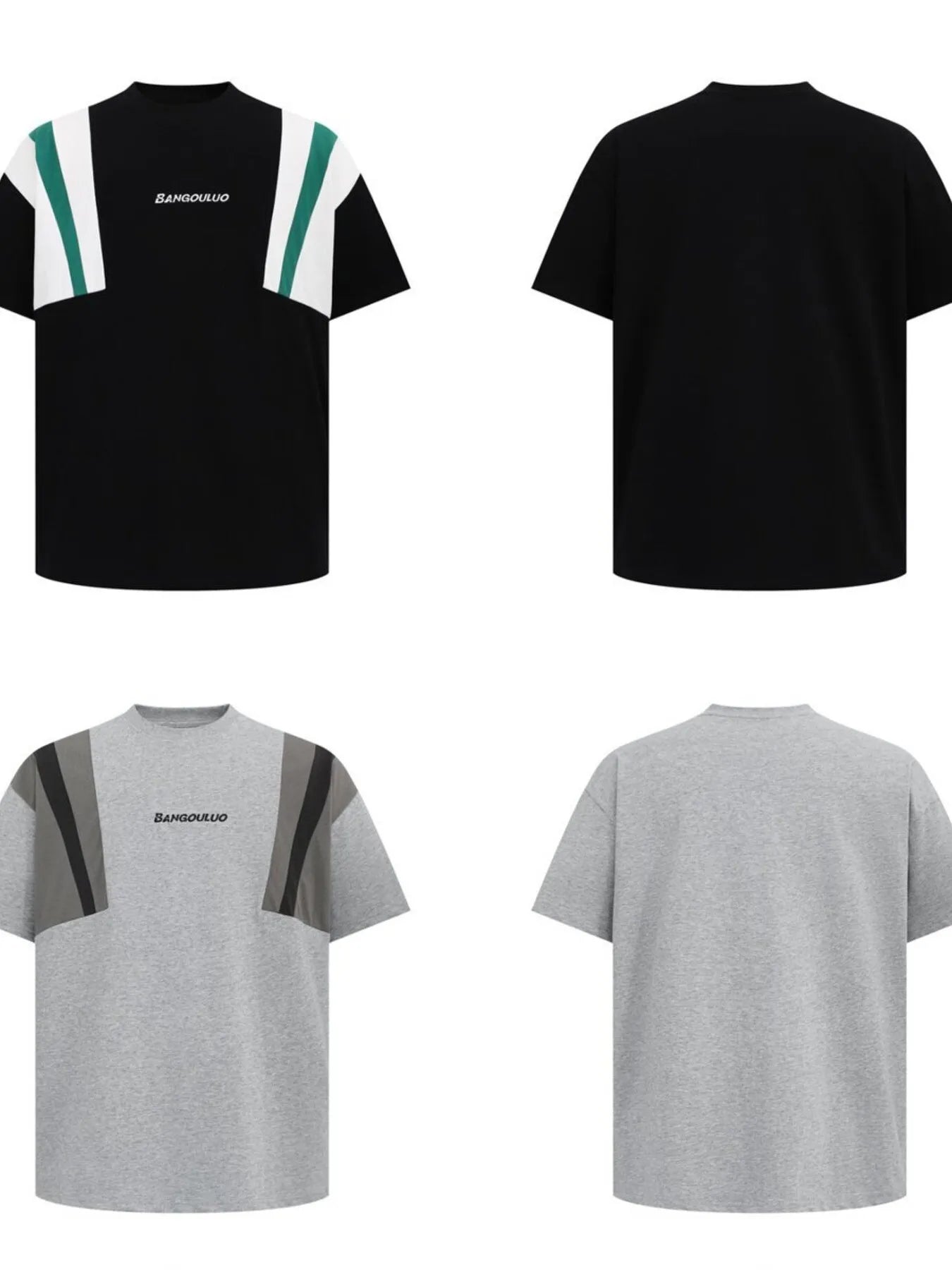 Men's Contrast Short Sleeve Oversized T-Shirt - Farnelli