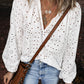Paige Eyelet Embroidered Puff Sleeve Blouse - Farnelli