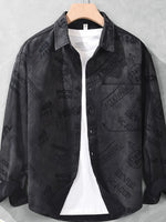 Men's Plus Size Button Up Long Sleeve Shirt - Farnelli