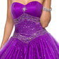 CLEARANCE - Juliet 1093 Princess Ball Gown Sweetheart Bead Lace Up Back