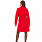 Windsor Classic Wraparound Cashmere Blend Overcoat in Red