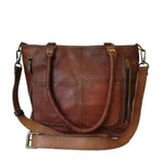 The Terry Tote leather handbag by Classy Leather Bags, shown in a structured tote design
