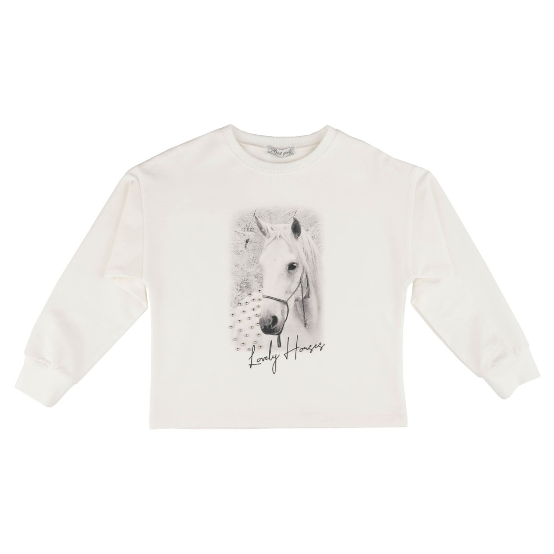 Lovely Horses Girls Casual Set - Farnelli