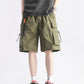 Men 's Full Size Multi-Pocket Relaxed Fit Cargo Shorts Plus Size - Farnelli