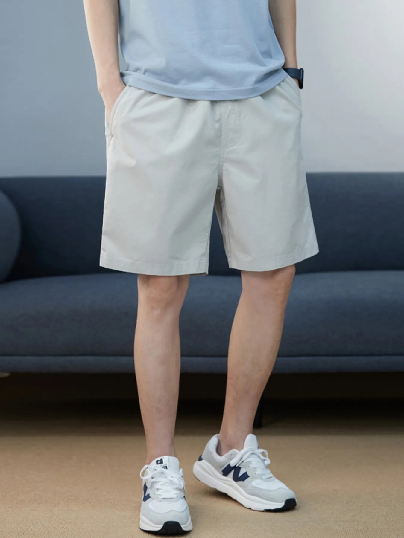 Men's Plus Size Casual Pocketed Shorts - Farnelli