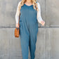 Double Take Full Size Sleeveless Straight Jumpsuit - Farnelli