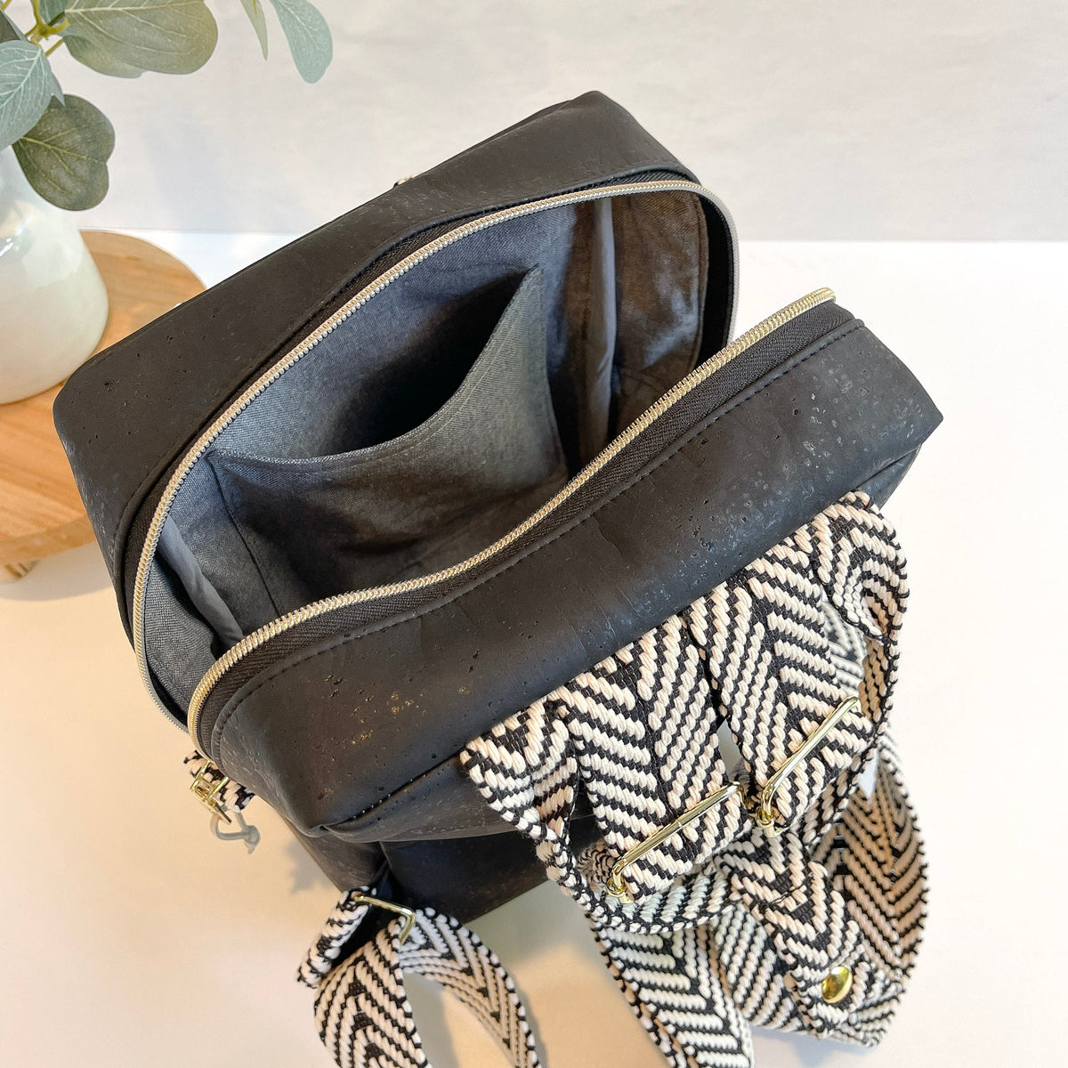 Carry Courage GAME CHANGER mini backpack in coal gray, front view