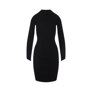 Courreges Circle Rib Mini Dress Women