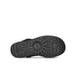 Women's UGG Classic Ultra Mini boots in black, side view.