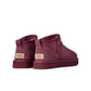 Women's Classic Ultra Mini boots in burnt magenta by Denim Exchange