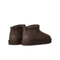 UGG Womens Classic Ultra Mini Dusted Cocoa boots with plush sheepskin lining and suede exterior, stylish women's footwear.