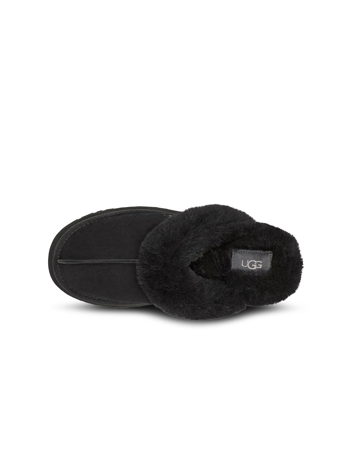 Black UGG Womens Disquette footwear from Denim Exchange, showing stylish women's shoes with a sleek design and comfortable fit.