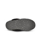 Black UGG Womens Disquette footwear, stylish and comfortable women's shoes with a sleek design, shown in a side view.