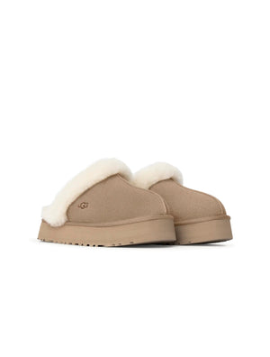 UGG Women's Disquette Sandal in beige, stylish women's footwear with a cushioned sole and open toe design.