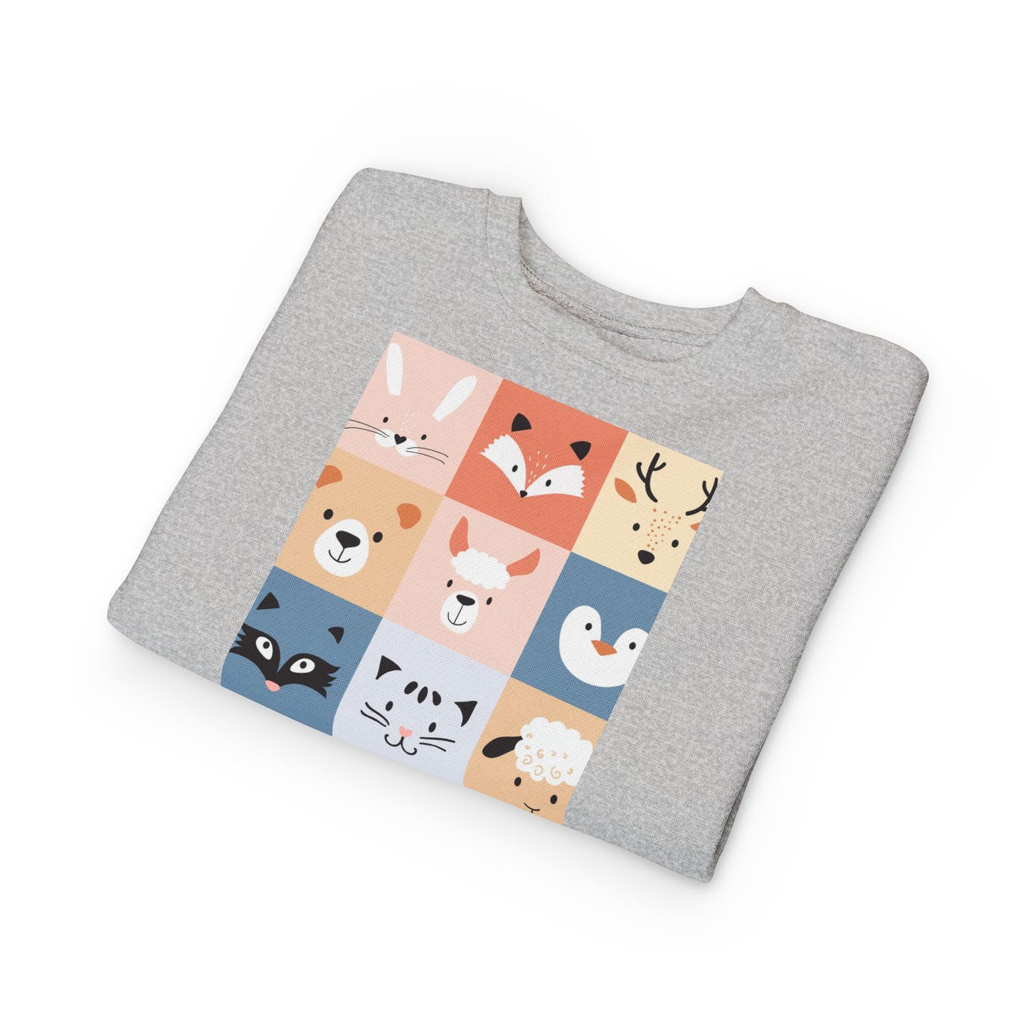 Cute Animal Toddler Sweatshirt | Kids Cozy Crewneck, Baby Gift, Toddler Apparel, Playdate Outfit, Animal Lovers Clothing