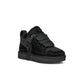 Black UGG Womens Lowmel footwear in a sleek low-profile design, featuring a comfortable slip-on style with subtle branding.