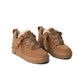 UGG Womens Lowmel Chestnut footwear with suede finish and slip-on style, featuring a rounded toe and low heel.
