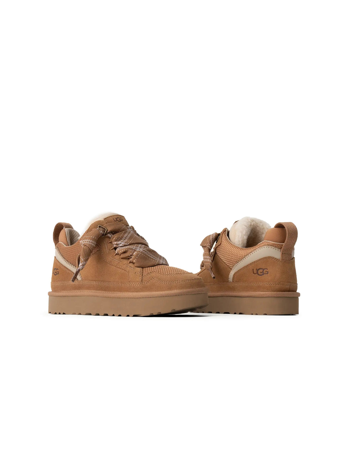 UGG Womens Lowmel Chestnut footwear showing low-cut design and plush interior, ideal for casual wear.