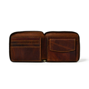 Adams Bi-Fold Wallet- Walnut Brown