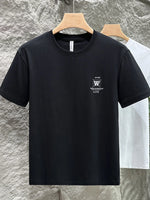 Men's Plus Size Round Neck Short Sleeve T-Shirt - Farnelli