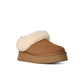 UGG Women's Tazzelle Slipper in Chestnut, cozy footwear with plush lining, designed for comfort and casual wear.