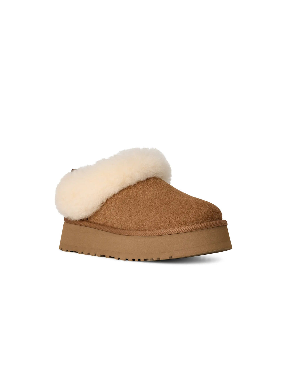 UGG Women's Tazzelle Slipper in Chestnut, cozy footwear with plush lining, designed for comfort and casual wear.