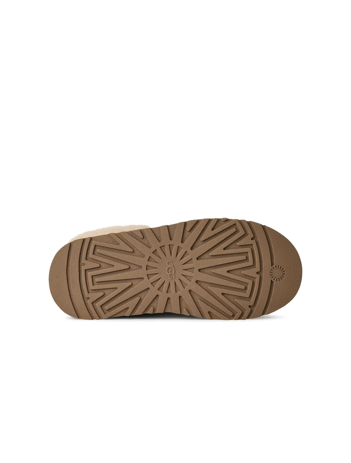 UGG Women's Tazzelle Chestnut slippers with plush interior, slip-on design, and suede exterior for cozy indoor wear.