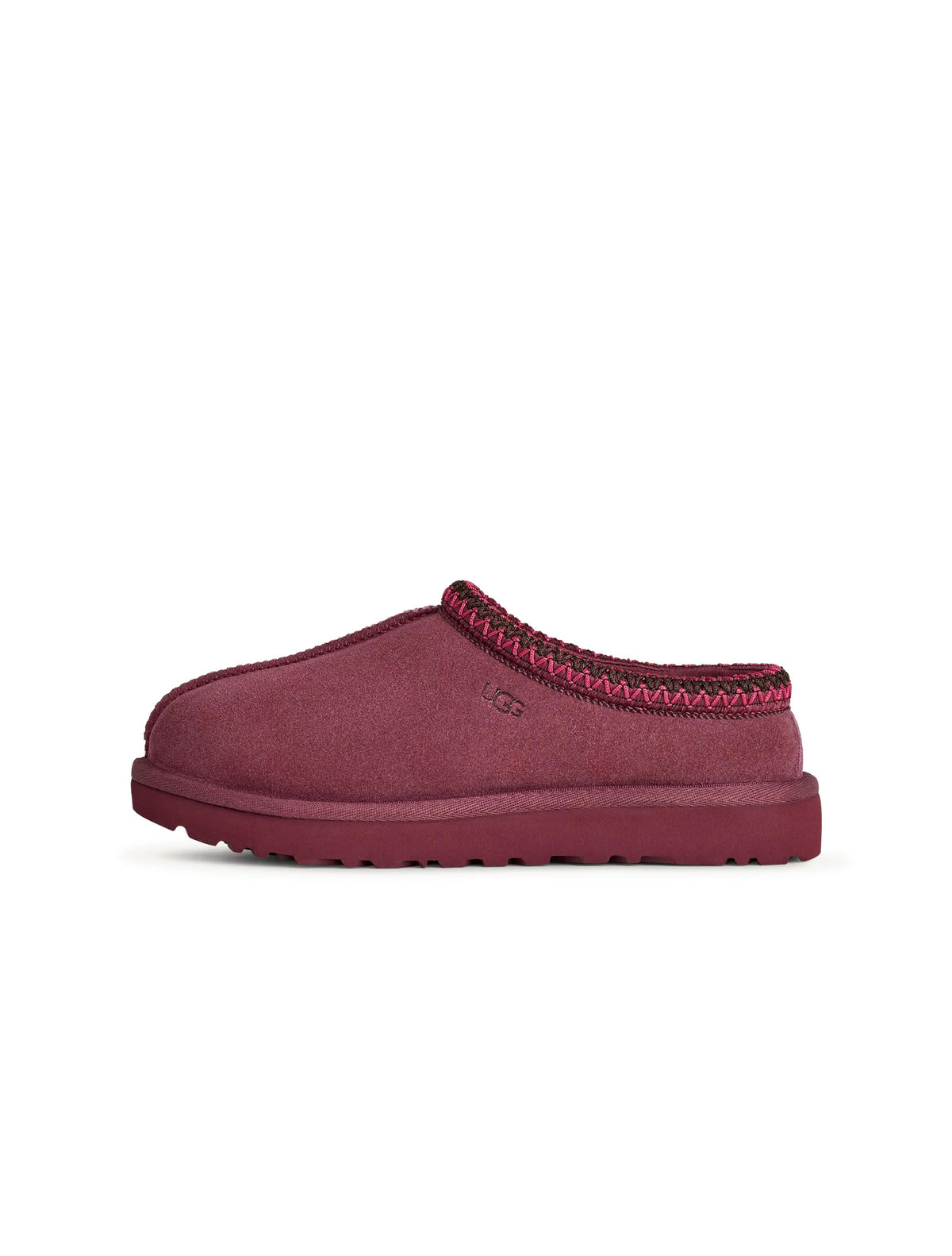 UGG Women's Tasman II Burnt Magenta slippers with plush lining and slip-on design, showcasing stylish and cozy footwear.