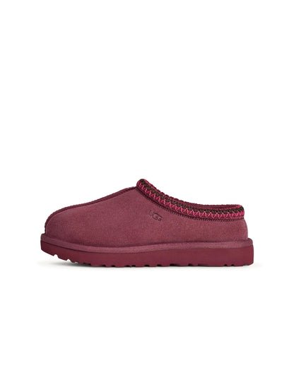 UGG Women's Tasman II Burnt Magenta slippers with plush lining and slip-on design, showcasing stylish and cozy footwear.