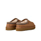 UGG Women's Tasman II Chestnut slip-on slippers with sheepskin lining and suede exterior, casual footwear for women.