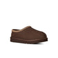 UGG Women's Tasman II Dusted Cocoa footwear, cozy slip-ons with sheepskin lining and suede exterior, stylish and comfortable for everyday wear.