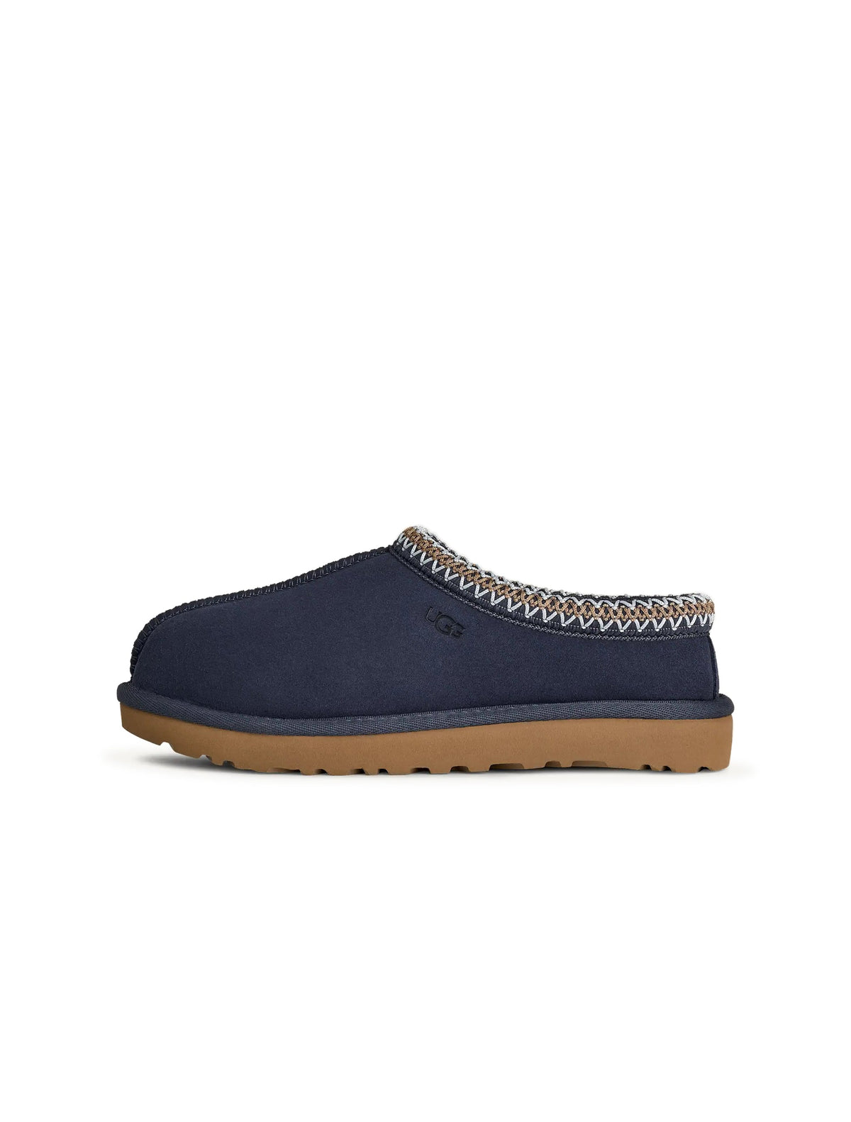 UGG Womens Tasman II dark indigo denim footwear with shearling lining, stylish and comfortable for casual wear.