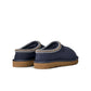 Dark indigo UGG Women's Tasman II footwear with sheepskin lining, displayed in a natural indoor setting.