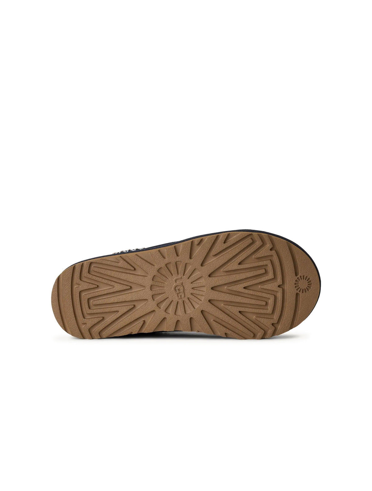 Dark indigo UGG women's Tasman II footwear with sheepskin lining, showcased in a natural standing position.