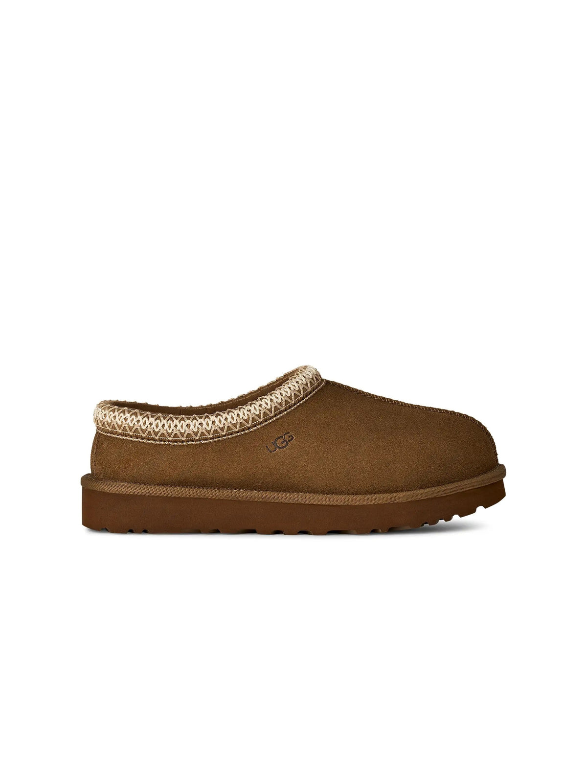 Light bronze UGG Womens Tasman II footwear featuring sheepskin lining and slip-on design, ideal for casual wear.