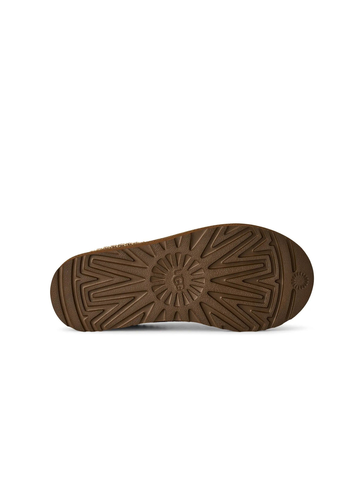 Light bronze UGG Womens Tasman II footwear with suede material and sheepskin lining, displayed on a neutral background.