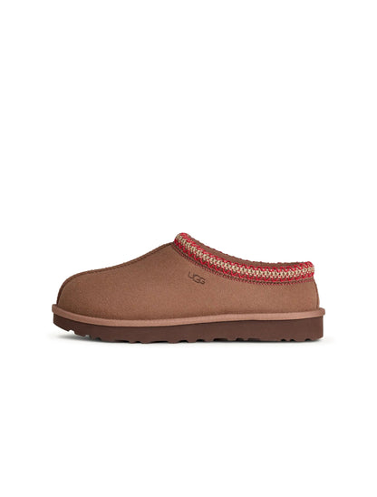 UGG Women's Tasman II Rocky Oak footwear with tan leather and shearling lining, stylish and comfortable women's boots.