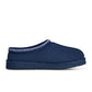 Men's UGG Tasman II footwear in Deep Ocean blue, side view of suede slip-on shoe with textured sole