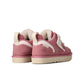 Denim Exchange UGG women's Lowmel Meadow sneaker in Horizon Pink, side view with suede and mesh details