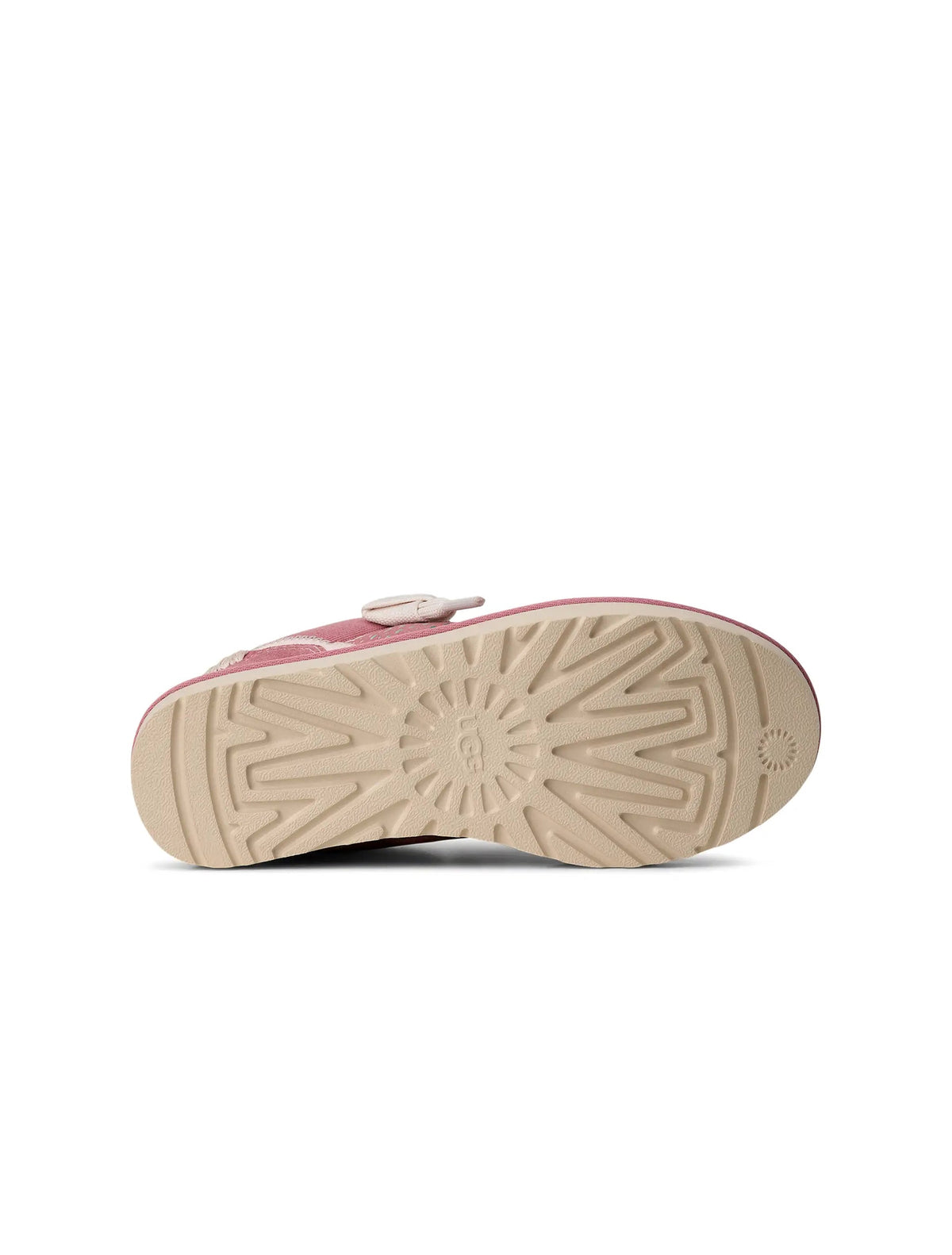 Denim Exchange UGG women's Lowmel Meadow sneaker in Horizon Pink, side view
