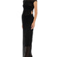Jean Paul Gaultier Women Mesh Dress With Flocked Logo